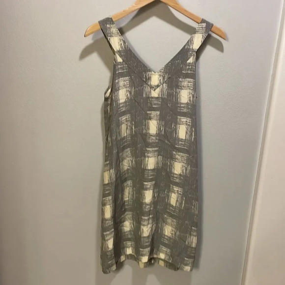 Marc by Marc Jacobs Ballon cream and grey silk dress - Picture 10 of 11